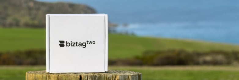 Biztag Two product packaging in an agricultural setting