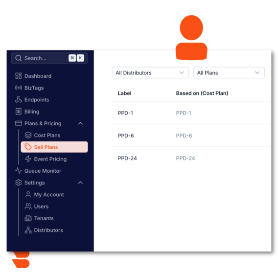 Biztag is designed to be white label